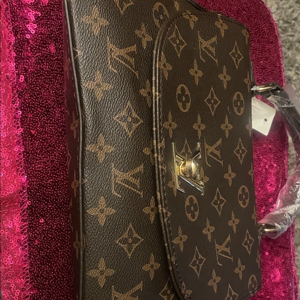 Brown Monogram Shoulder Bag